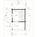 Fjordholz Saunahaus Modell Cube Rondo 70 B