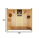 Fjordholz Barrel Sauna Model Luxe-3 Premium Black Edition