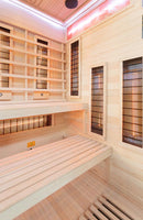 Mazur MO-EP2RS RECHTS Infrarotsauna mit Salzsteinen 120 x 120 x 200 cm