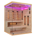 Mazur MO-EP3RS RECHTS Infrarotsauna mit Salzsteinen 150 x 140 x 200 cm