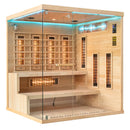 Mazur MO-EP4RS XL RECHTS Infrarotsauna mit Himalaya-Salzsteinen 180 x 160 x 200 cm