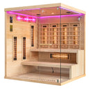Mazur MO-EP4RS XL LINKS Infrarotsauna mit Himalaya-Salzsteinen 180 x 160 x 200 cm