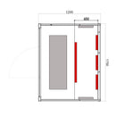 Hydrosan Trockene Infrarotsauna mit niedriger Temperatur, Alta5, 3-4 Personen, 175 x 120 cm