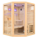 Mazur MO-EL3CS Trockensauna mit HARVIA-Ofen 6 kW 150 x 150 x 200 cm