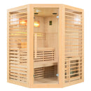 Mazur MO-EL3CS Trockensauna mit HARVIA-Ofen 6 kW 150 x 150 x 200 cm