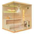 Mazur MO-EP4S XL RECHTS Trockensauna mit HARVIA Ofen 8 kW 180X160X200CM