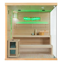 Mazur MO-EP4S XL LINKS Trockensauna mit HARVIA Ofen 8 kW 180 x 160 x 200 cm
