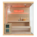 Mazur MO-EP4S XL LINKS Trockensauna mit HARVIA Ofen 8 kW 180 x 160 x 200 cm