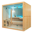Mazur MO-EA5S-L Trockensauna mit HARVIA 8 kW Ofen, Salzstein und Wandisolierung 210 x 160 x 200 cm