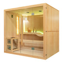 Mazur MO-EA5S-L Trockensauna mit HARVIA 8 kW Ofen, Salzstein und Wandisolierung 210 x 160 x 200 cm
