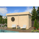 Fjordholz Saunahaus Modell Cube Rondo 70 C