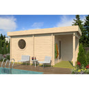 Fjordholz Saunahaus Modell Cube Rondo 70 D