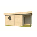 Fjordholz Saunahaus Modell Cube Rondo 70 D