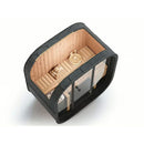 Fjordholz Barrel Sauna Model Cubus-2 Black Edition