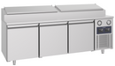 Virtus & Mastro Kühl-Vorbereitungstisch mit 3 Türen 600x400 mm, 10x GN 1/3 H=150 mm, -2°/+8°C - WiFi