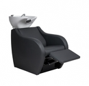 Soleni WAVE POWER + - Waschsessel mit Sitz und elektrischer Fußablage Waschanlage für Kosmetik- und Friseur