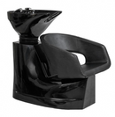 Soleni ROLLS - Wash chair with seat, wash unit for beauty and hair salons, black