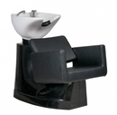 Soleni KNOT - Wash chair with seat, wash unit for beauty and hair salons, white/black