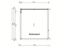 Fjordholz Gartenhaus Modell Juist-2 mit Anbau