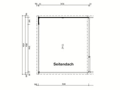 Fjordholz Gartenhaus Modell Poel-2-mit-Anbau – Vorschau 3