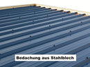 Flachdach Gartenhaus Modell Nelo 44 C mit 400 cm Anbau