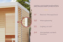Karibu Gartensauna "Saunahaus Ares 2" 5 Personen