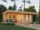 Fjordholz Flachdach Gartenhaus Modell Susan 44