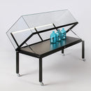 Form Department ATRIUM.T49 – Breite Tischvitrine mit hoher Glashaube