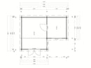 Fjordholz Flachdach Gartenhaus Modell Tobi 28 A