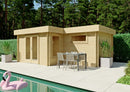 Fjordholz Flachdach Gartenhaus Modell Tobi 28 A