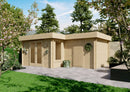 Fjordholz Flachdach Gartenhaus Modell Tobi 28 B