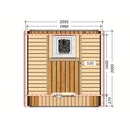 Fjordholz Fass-Sauna Modell Icon 200 S Thermo