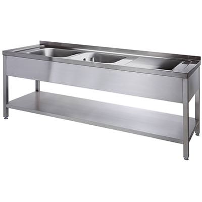 AfG Berlin Vl2186l Spültisch 1800 X 600 X 850