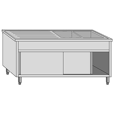 AfG Berlin Vla2207r Spültisch 2000 X 700 X 850