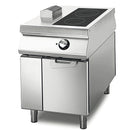 Virtus & Mastro Induktionskochfeld mit 2 Platten auf Unterbau mit Türen, Bedienung beidseitig