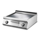 Virtus & Mastro electric grill plate, table model, smooth chrome-plated plate