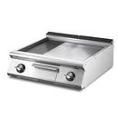 Virtus & Mastro Elektro-Grillplatte, Tischmodell, 1/3 gerillt und 2/3 glatt