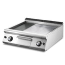 Plaque de cuisson à gaz Virtus & Mastro, modèle de table, 1/3 rainurée et 2/3 lisse