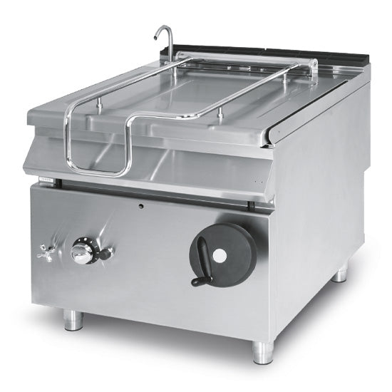 Virtus & Mastro Gas-Kippbratpfanne, Kapazität 120 Liter, Edelstahl-Becken