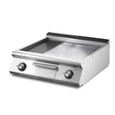 Plaque de cuisson électrique Virtus & Mastro, modèle de table, 1/3 rainurée et 2/3 lisse