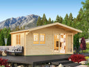 Fjordholz Satteldach Gartenhaus Modell Valerie 44