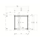 Fjordholz Gartenhaus Modell Varianta 44 B +SD