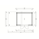 Fjordholz Gartenhaus Modell Varianta 44 C +SD