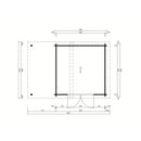 Fjordholz Garden Shed Model Varianta 44 D + SD