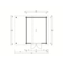 Fjordholz Gartenhaus Modell Varianta 44 E +SD