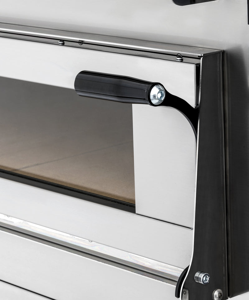 Four à pizza Prismafood Virtuoso66 BREIT Digital - 2 chambres - pour 12 pizzas à 35 cm