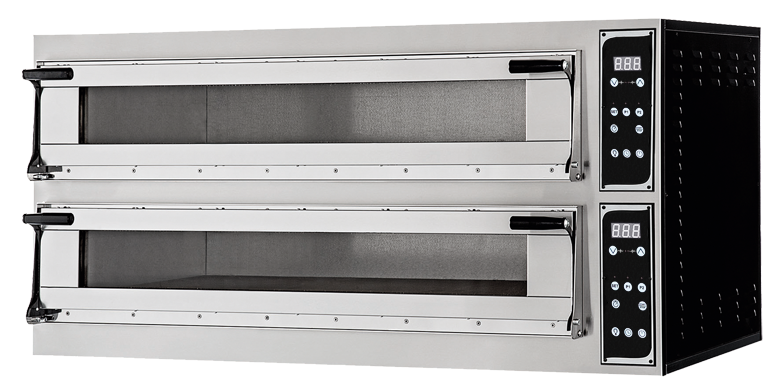 Four à pizza Prismafood Virtuoso66 BREIT Digital - 2 chambres - pour 12 pizzas à 35 cm