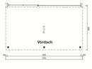 Fjordholz Gartenhaus Modell Amrum-5 mit Vordach