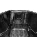 Hydrosan Eisbad, Kaltwasserwanne, Kryotherapie, Gehege Bering 686 Black Wave Anthrazitgehäuse