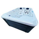 Hydrosan Garten-Whirlpool-Badewanne Spa102 Weiß Perlgrau Gehäuse 210x160 cm